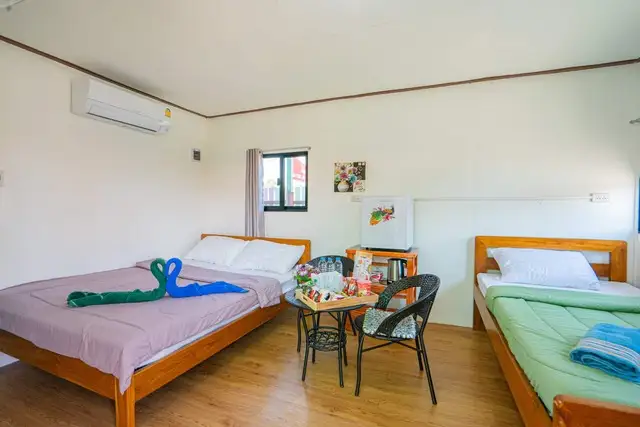 บ้านพัก 3 ท่าน บ้านสวนรีสอร์ท ที่พักเกาะคา ลำปาง สำหรับครอบครัว